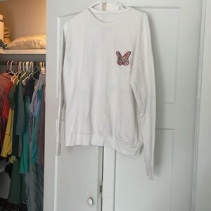 Cute preppy, butterfly sweatshirt